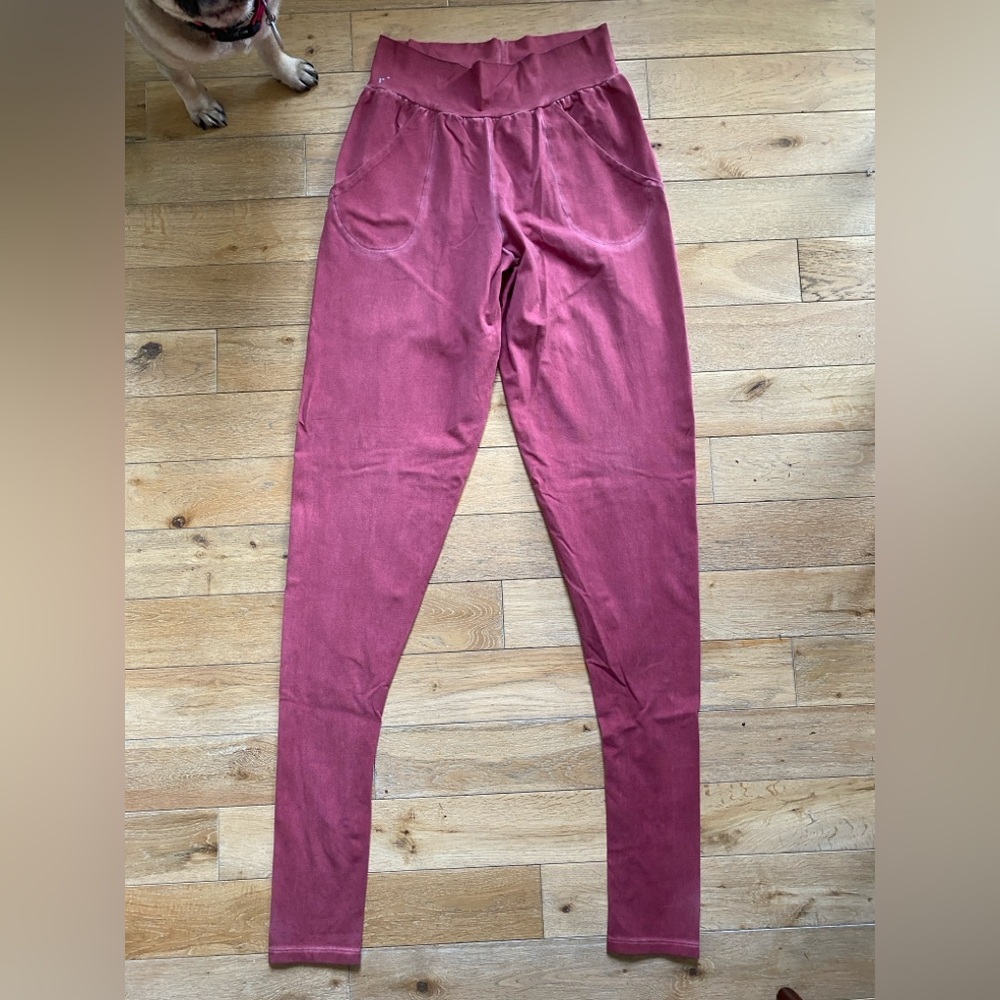 Ripple Extra Long Garment Dyed Slouchy Pants Large